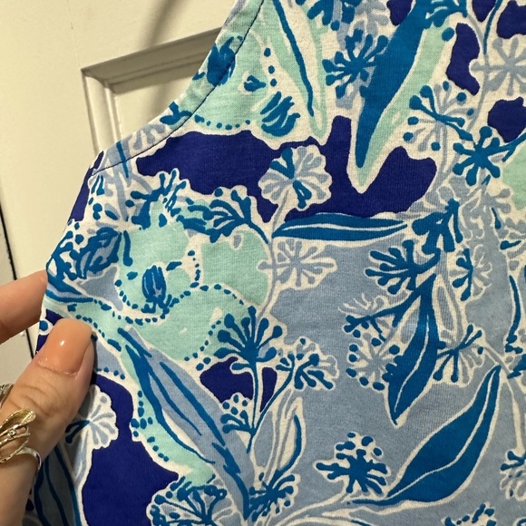 Lilly Pulitzer Kristen Koala Dress, Navy/Teal Womens Size Medium NWOT - Picture 2 of 5